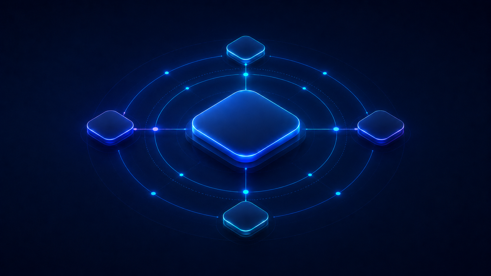 Trust controls connected around a central governance point